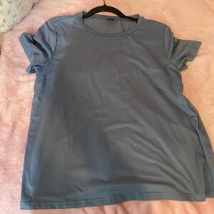 SHEIN Light Blue Short Sleeve Tee